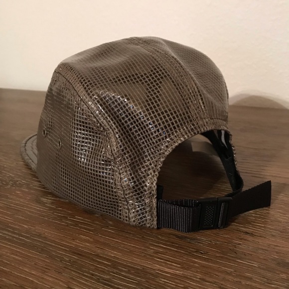 SUPREME Auth. Laminated Box Weave Camp Hat - Picture 3 of 4